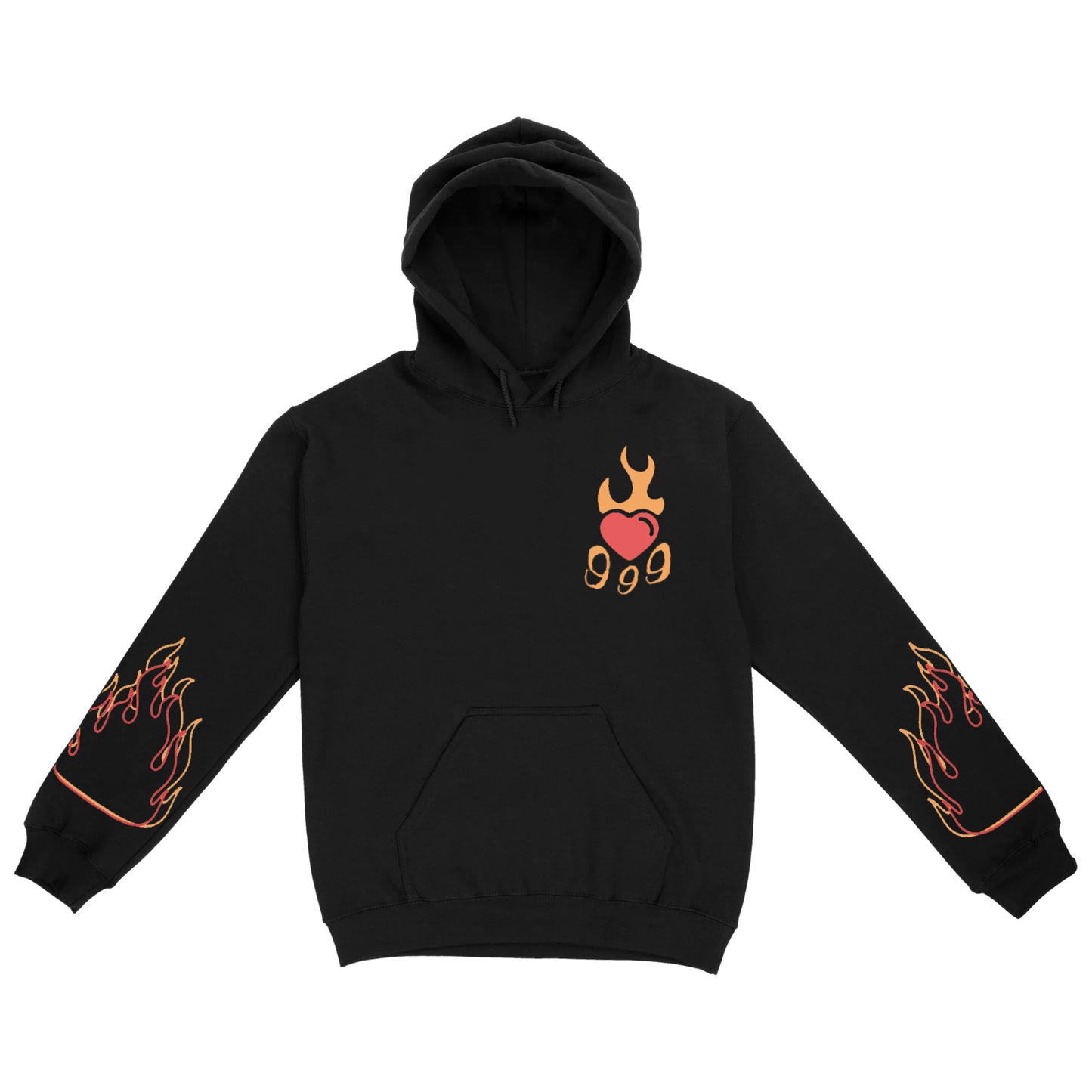 999 Club Skull Puff Print Hoodie